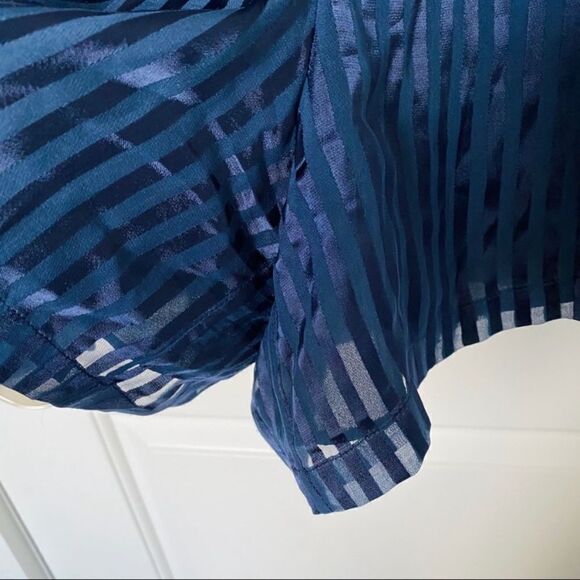 Alice + Olivia Ruffled Silk-Blend Romper, Blue - Picture 10 of 13